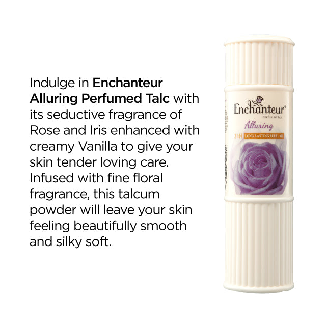 Enchanteur Alluring Talc, Fragrance Powder, 125g
